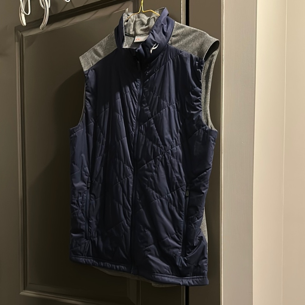 Men's Navy Quilted Vest